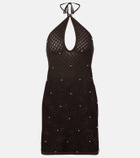 Staud Isola crochet embellished cotton beach dress
