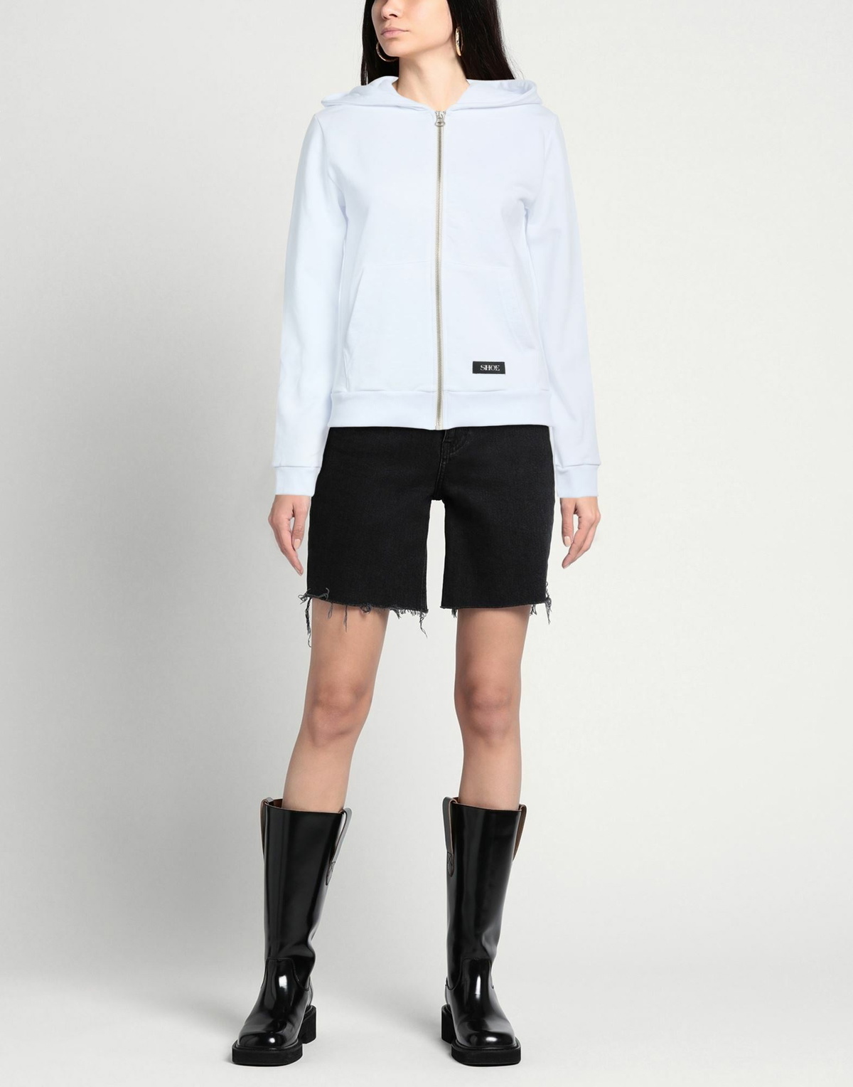 Shoe Womens Sweatshirt in White