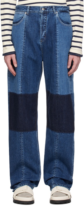 Photo: Jil Sander Blue Paneled Jeans