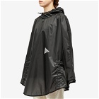 And Wander Men's Sil Poncho in Charcoal