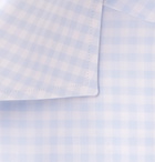 Ermenegildo Zegna - Light-Blue Gingham Cotton-Poplin Shirt - Men - Light blue