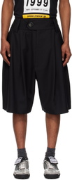 VAQUERA Black Suiting Baby Shorts