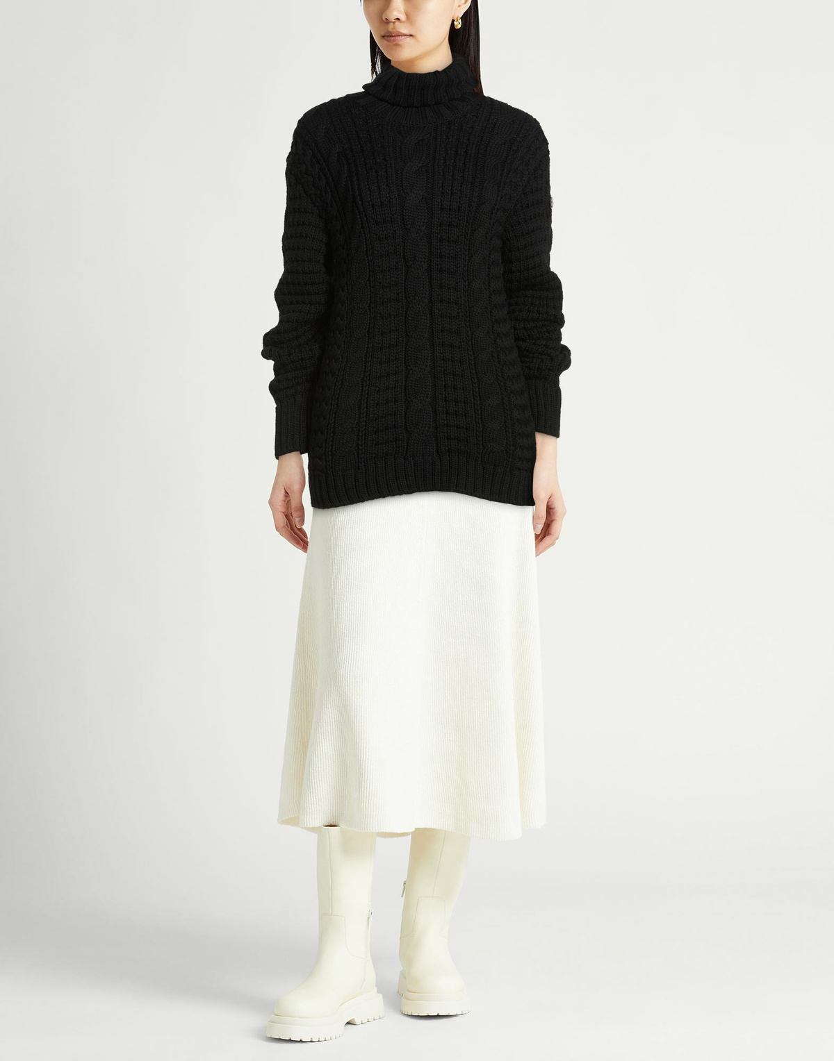 Moncler X Edward Enninful Womens Turtleneck in Black