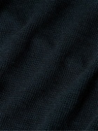 Club Monaco - Slim-Fit Waffle-Knit Cotton-Blend Shirt - Blue
