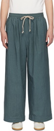 Jan-Jan Van Essche Blue O-Project Easy Wide Sweatpants