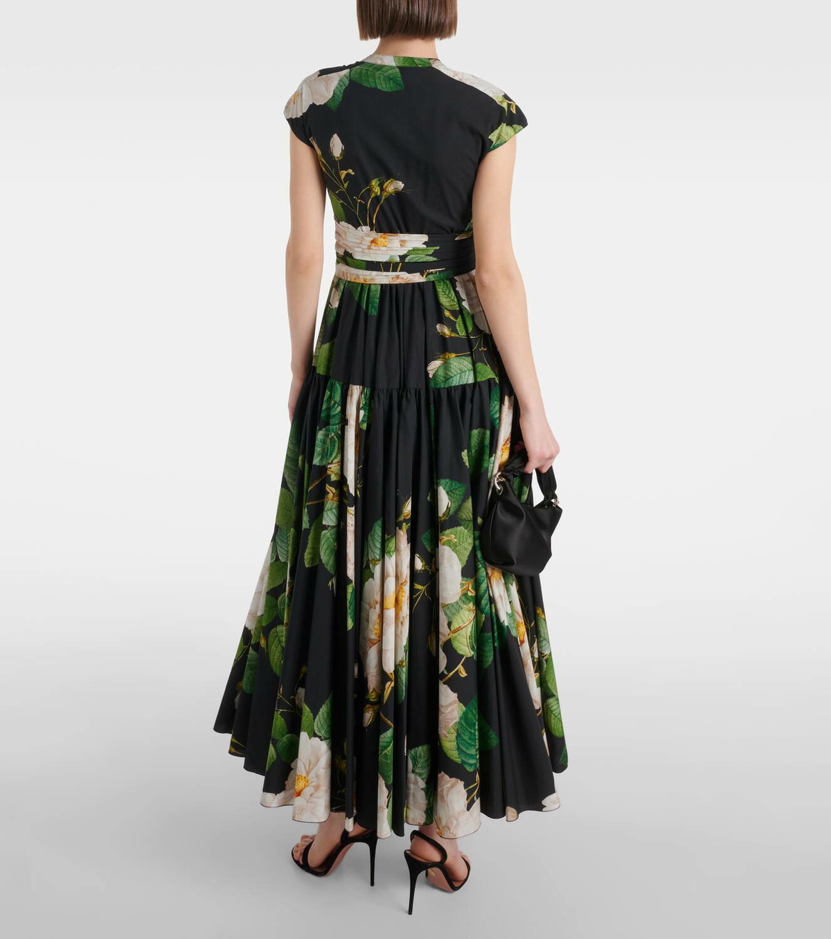 Giambattista Valli Floral cotton poplin maxi dress