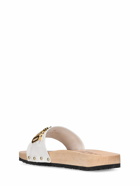 MOSCHINO - 30mm Leather Clogs