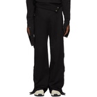 Diesel Red Tag Black Glenn Martens Edition Cotton Lounge Pants