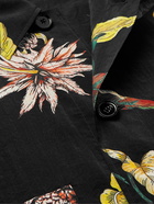 Lemaire - Floral-Print Silk-Blend Shirt - Black