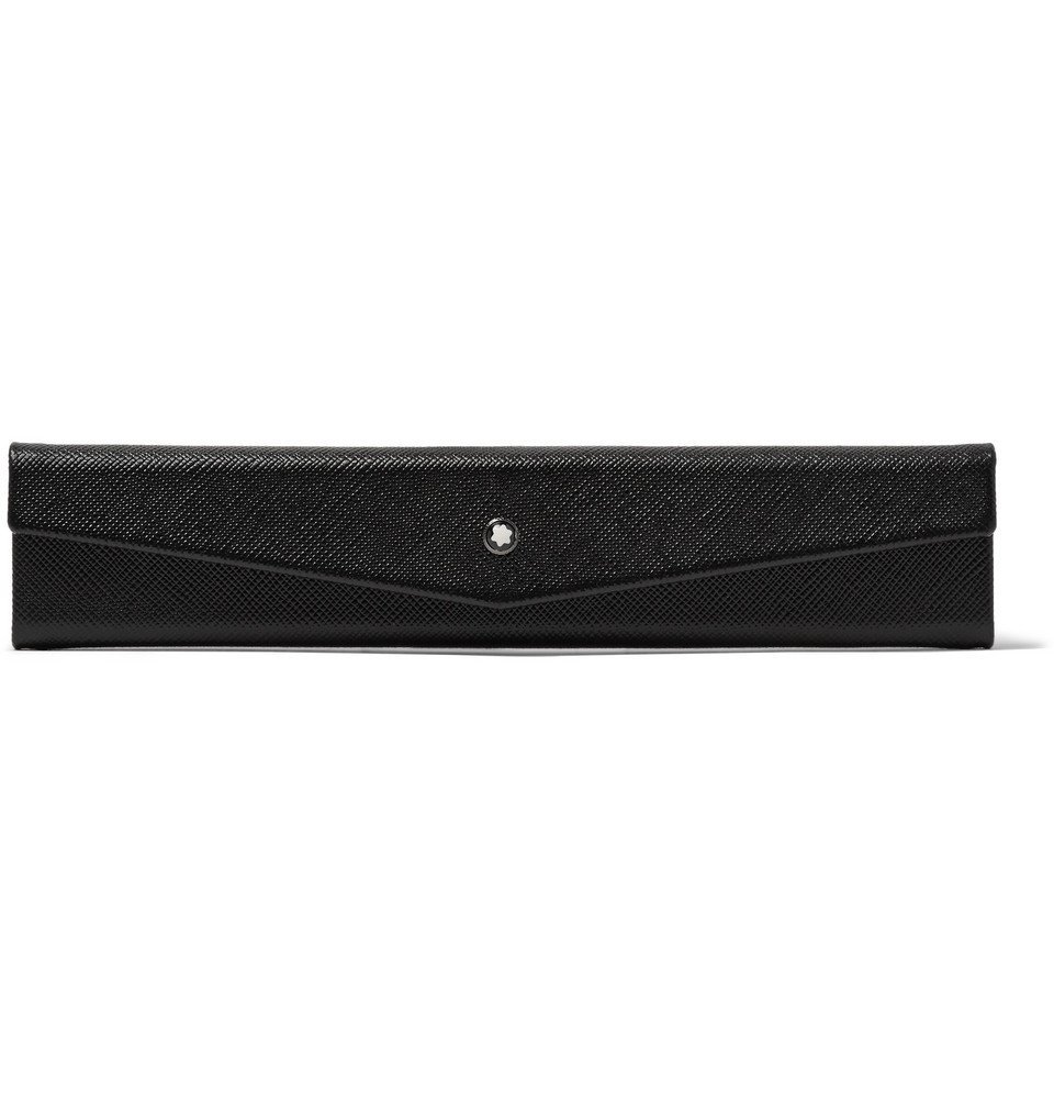 Montblanc - Sartorial Cross-Grain Leather Pen Case - Men - Black