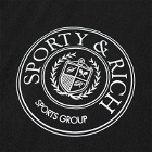 Sporty & Rich Conneticut Crest T-Shirt in Black