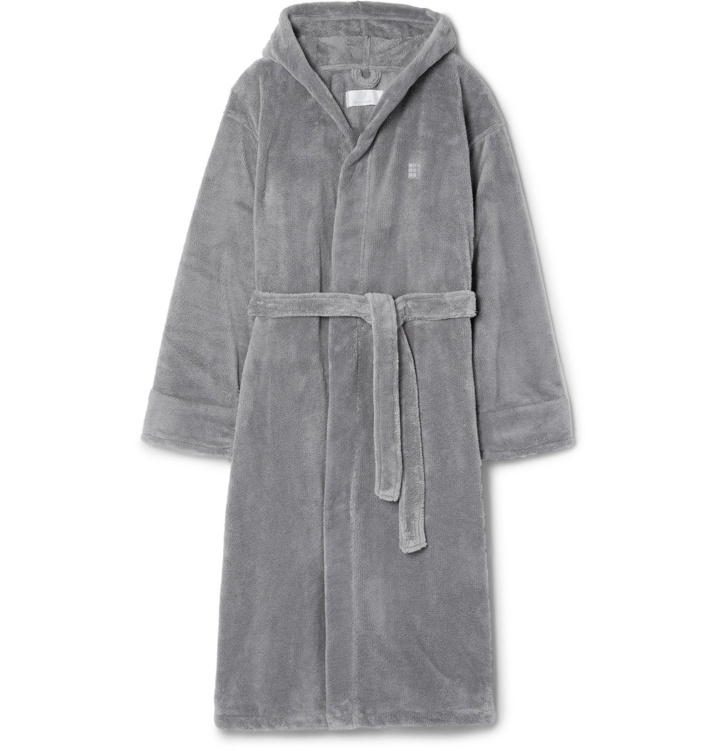 Photo: Soho Home - Fleece Hooded Robe - Gray