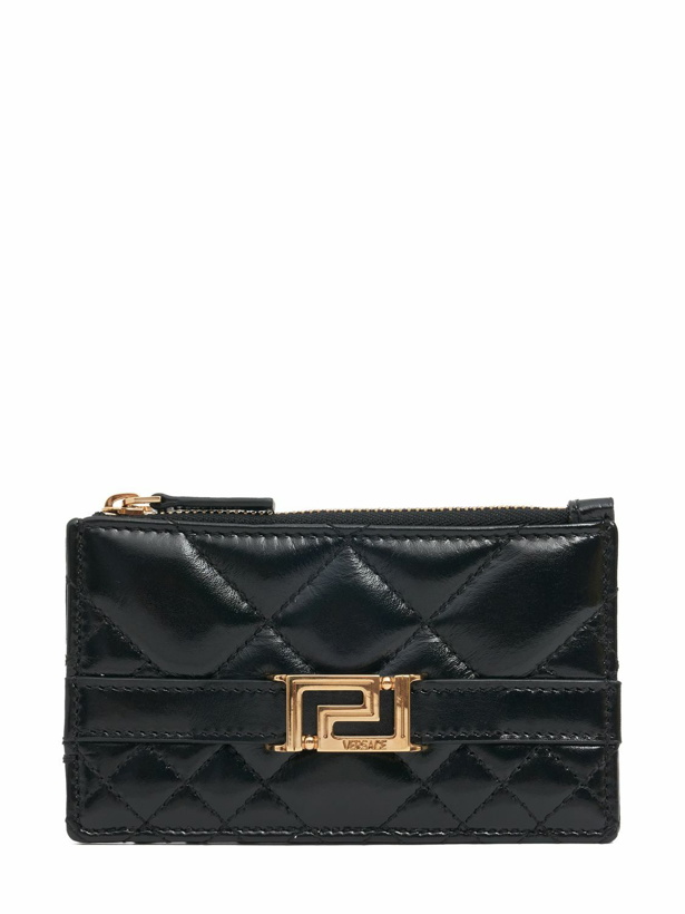 Photo: VERSACE - Quilted Leather Card Holder