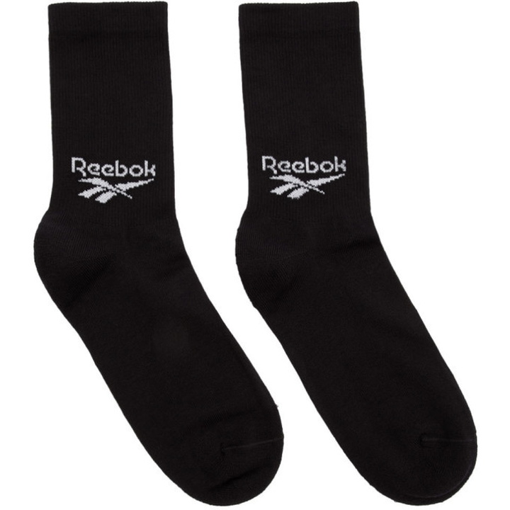Photo: Reebok Classics Three-Pack Black Crew Socks