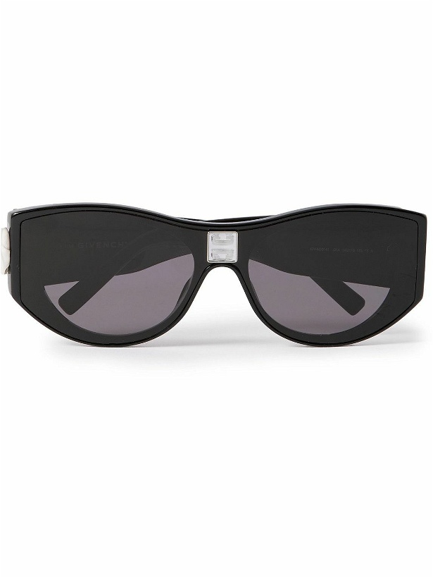 Photo: Givenchy - Round-Frame Acetate and Silver-Tone Sunglasses