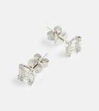 Shay Jewelry Mini 18kt white gold stud earrings with diamonds