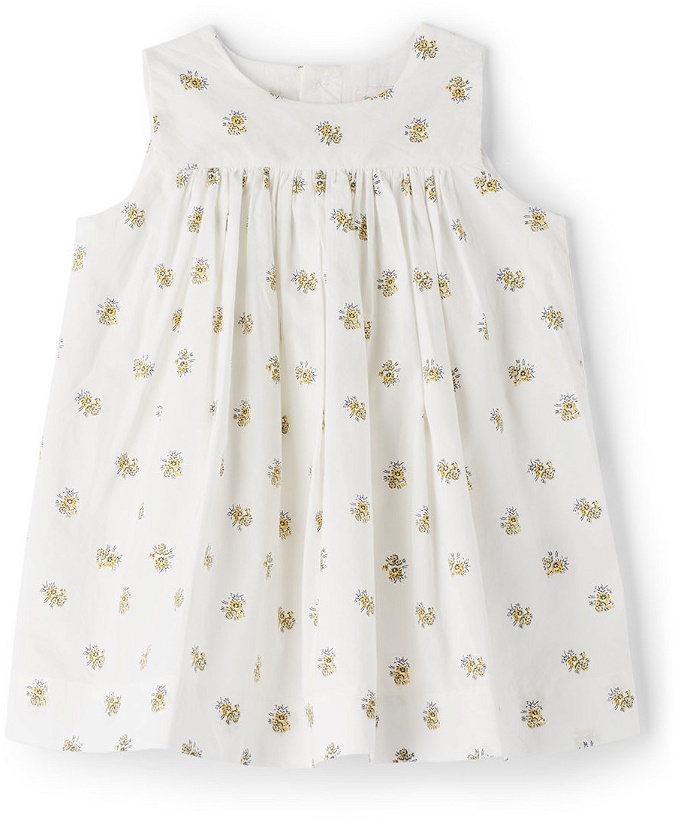Photo: Bonpoint Baby White Cotton Printed Dress