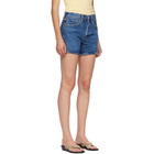 AGOLDE Blue Parker Long Denim Shorts