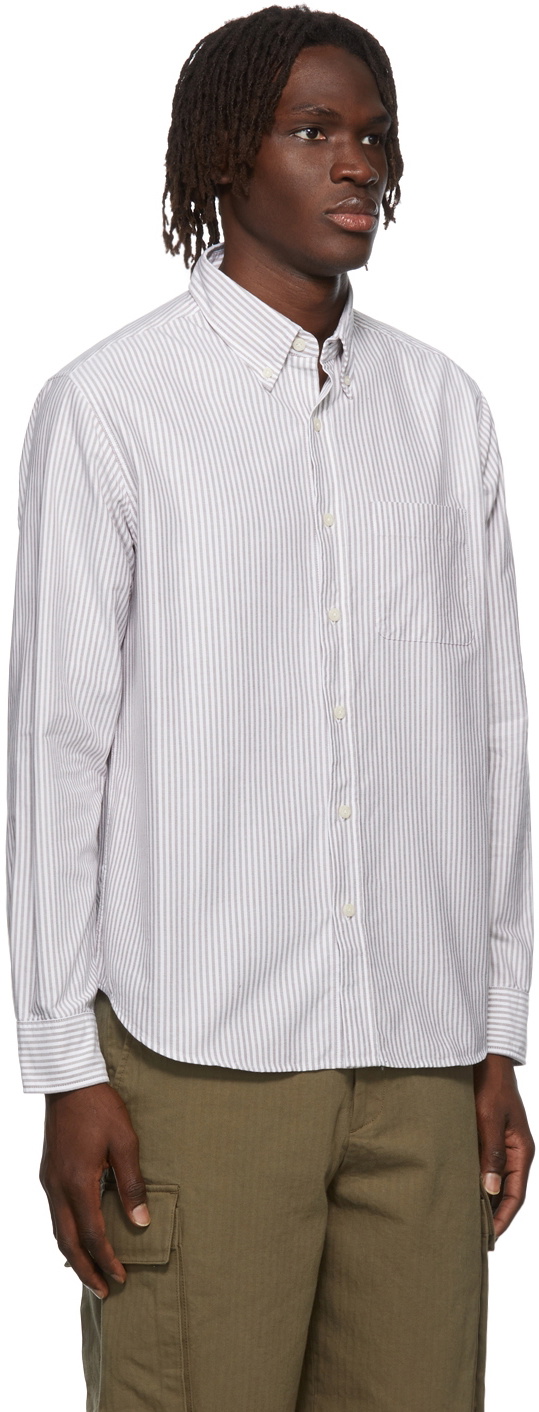 トップスNOAH NYC Blue Wide Stripe Oxford Shirt