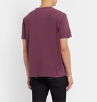 Nudie Jeans - Uno Logo-Appliquéd Organic Cotton-Jersey T-Shirt - Burgundy