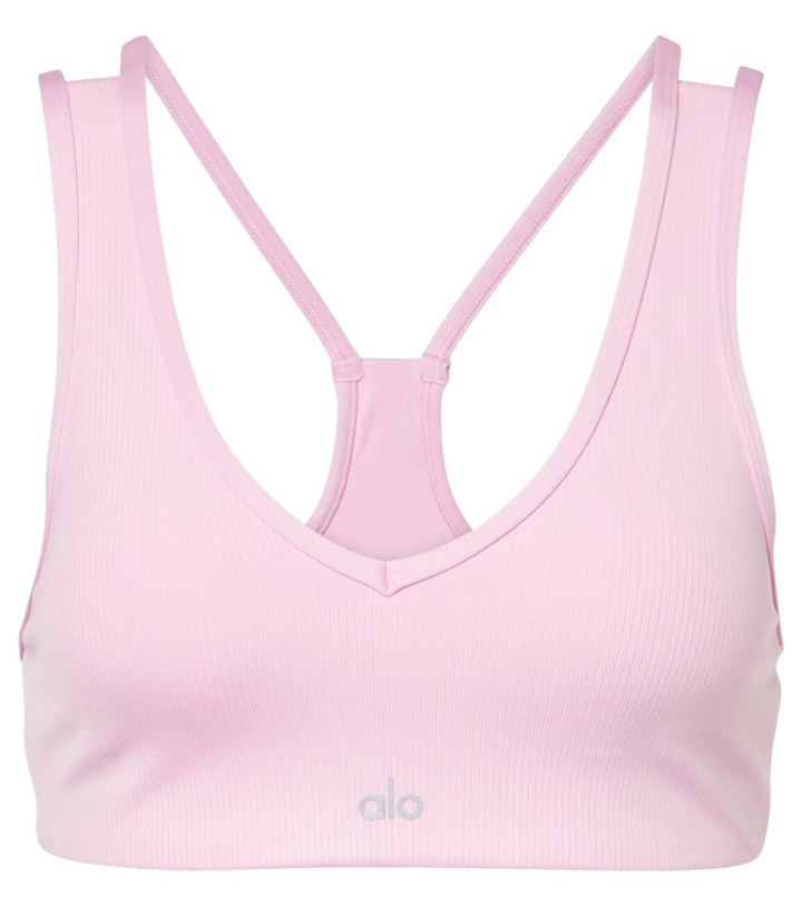 Photo: Alo Yoga Airlift Jump Start ribbed-knit sports bra