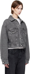 AGOLDE Gray Palmer Denim Jacket