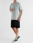 Frescobol Carioca - Angelo Camp-Collar Linen Shirt - Green