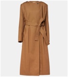 Khaite Minnler cotton-blend twill trench coat