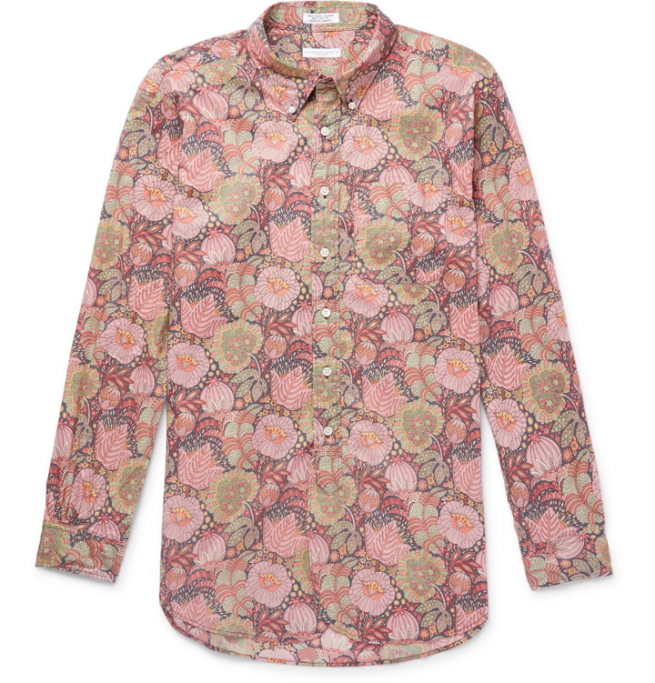 Photo: Engineered Garments - Button-Down Collar Floral-Print Cotton Shirt - Pink