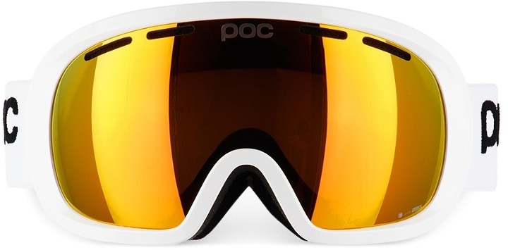 Photo: POC White Fovea Mid Clarity Snow Goggles