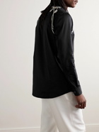 Alexander McQueen - Slim-Fit Embroidered Cotton-Poplin Shirt - Black