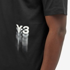 Y-3 Men's Graphics Short Sleeve T-shirt in Black