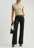 Knwls Alice Flared-leg Jeans Black
