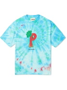 POLITE WORLDWIDE® - Proccoli Printed Tie-Dyed Cotton-Jersey T-Shirt - Blue