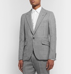 Alexander McQueen - Slim-Fit Checked Virgin Wool Suit Jacket - Black