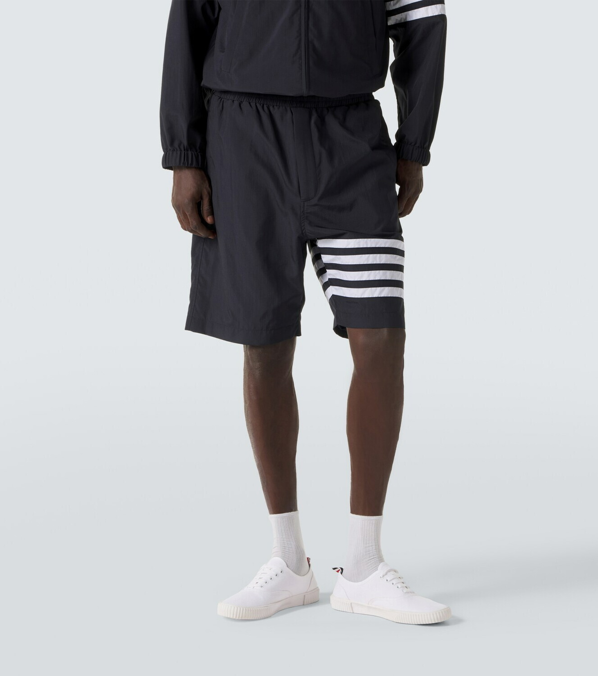 Thom Browne 4-Bar ripstop shorts
