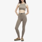 Fear of God ESSENTIALS Women's Waffle Leggings in Heather Gray