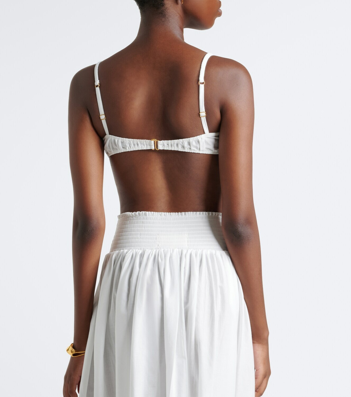 Montce Lace-trimmed cotton bra top