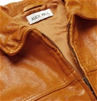 Alex Mill - Tumbled-Leather Jacket - Yellow