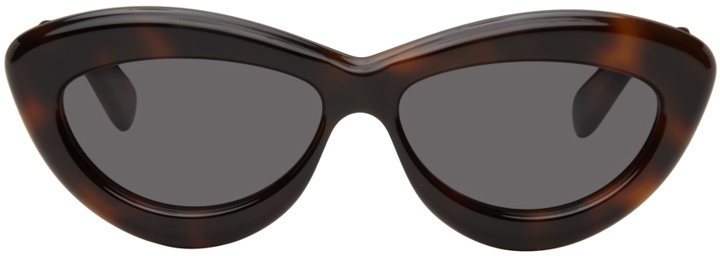 Photo: LOEWE Brown Cat-Eye Sunglasses
