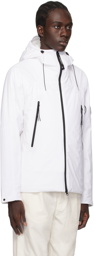C.P. Company White Hooded Jacket