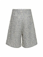 AMIRI Cotton Blend Bouclé Tweed Shorts