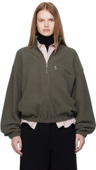 Rier Green Fleece Sweater