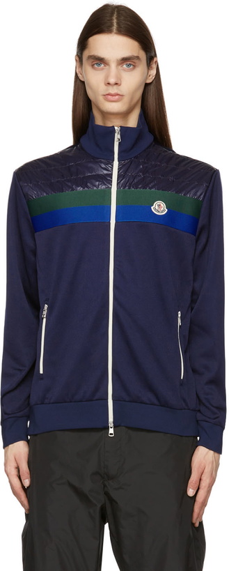 Photo: Moncler Navy Insulated Zip-Up Jacket