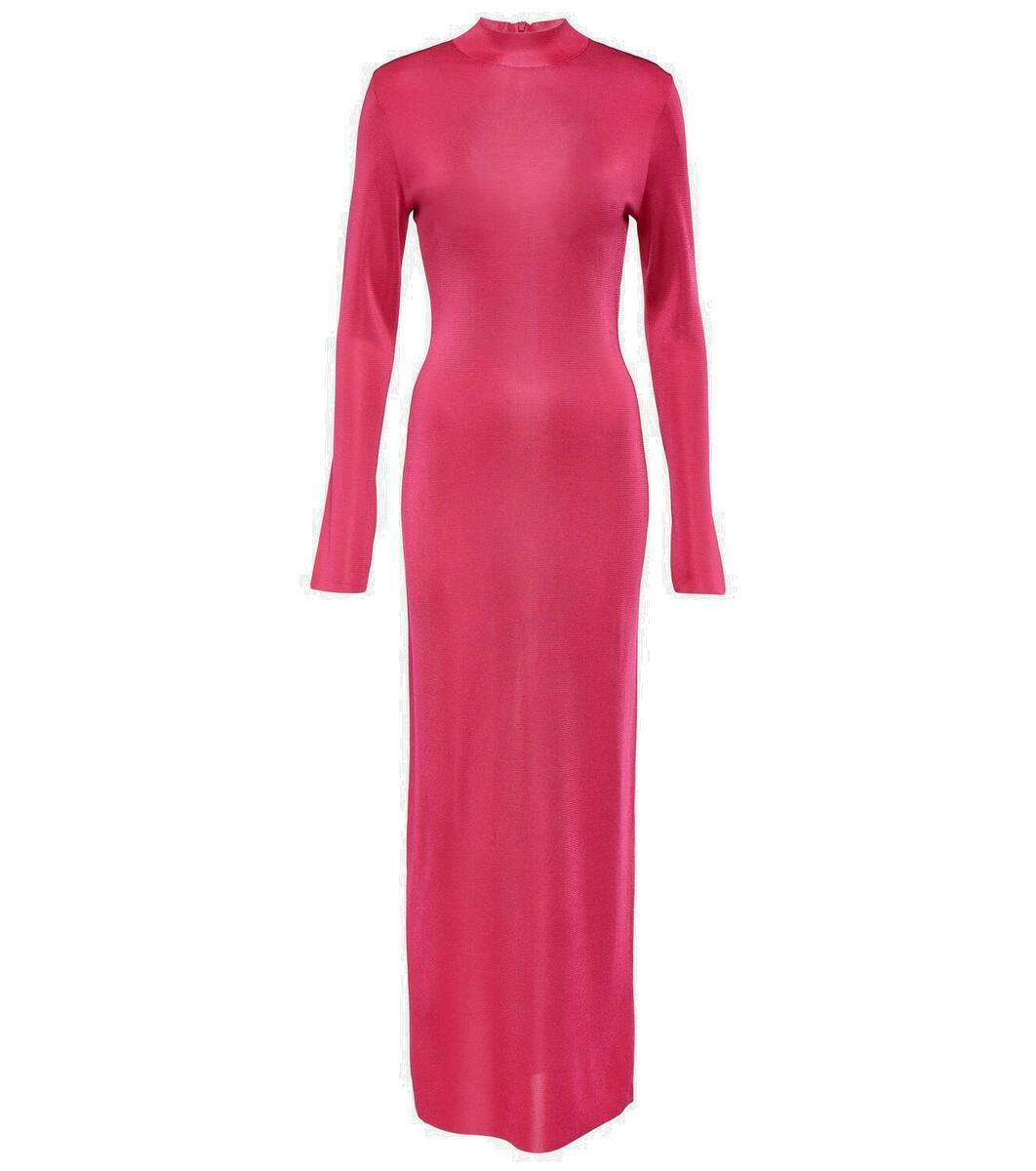 【Tom Ford】 High-neckジャージ maxiドレス Tom Ford High-neck maxi dress TOM FORD