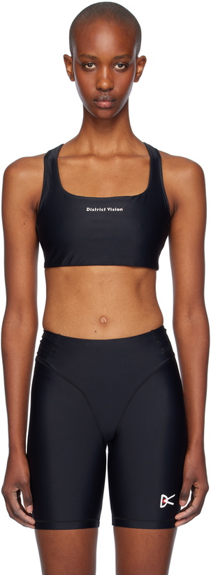 Photo: District Vision Black Twin Layer Medium Support Sport Bra