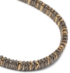M.Cohen - Snake 18-Karat Gold and Burnished Sterling Silver Bracelet - Gold