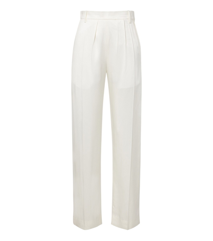 Photo: Victoria Beckham Satin wide-leg pants
