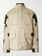 VETEMENTS - Oversized Logo-Embroidered Padded Two-Tone Canvas Jacket - Neutrals