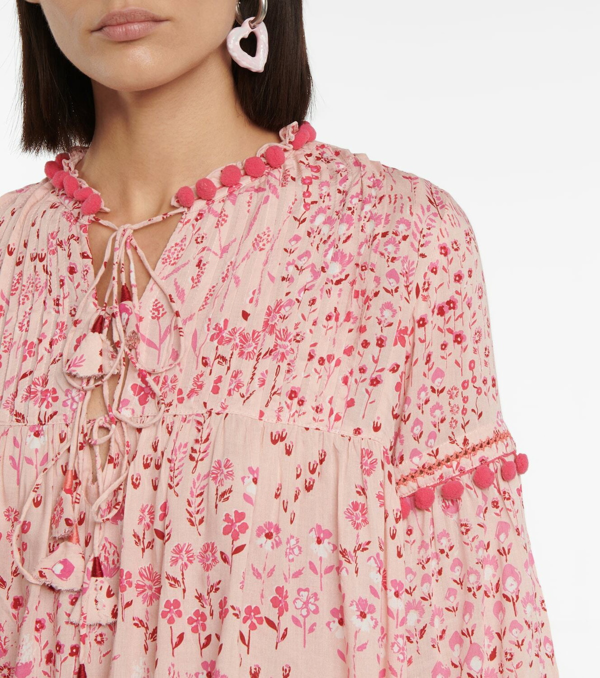 Poupette St Barth Clara floral blouse